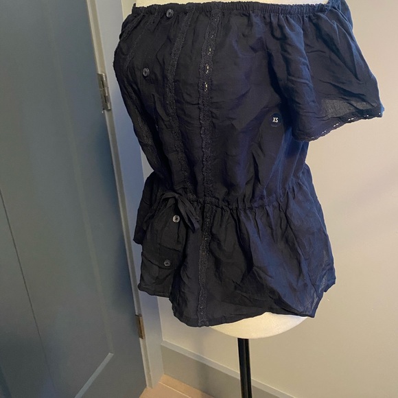 🐦2/30 Abercrombie and Fitch off-shoulder blouse - Picture 5 of 7